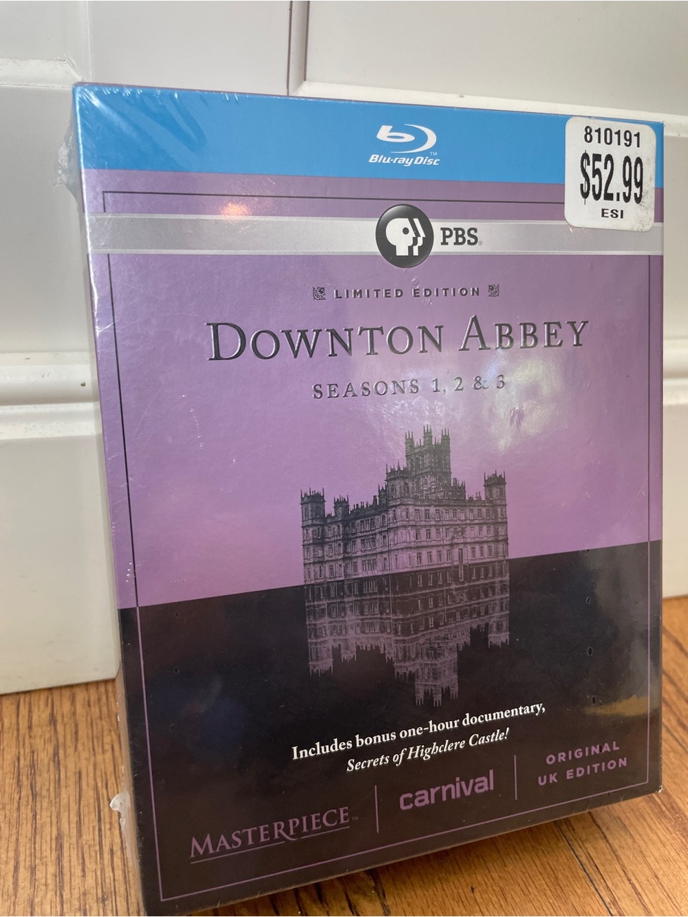 Downton Abbey Seasons 1-3 Blu-ray - Purple & Black